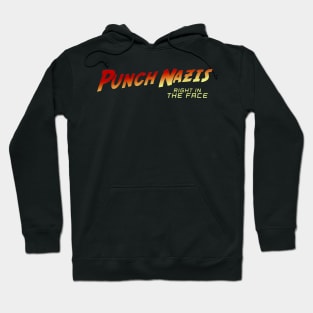 Punch Nazis Right in the Face Hoodie